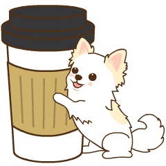 Moving! White chihuahua daily Sticker