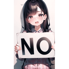 A girl who wants to say NO