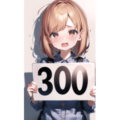 A girl announcing the amount of debt