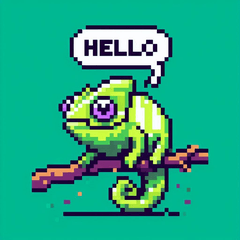 Pixel Chameleon@SFW