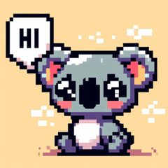 Cute Pixel Koala's Daily Life@SFW