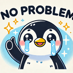 Cute Teary-eyed Penguin Stickers @SFW