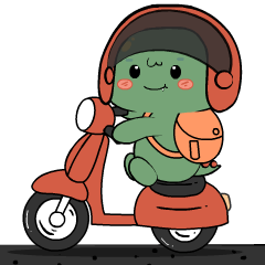 Green Dino 7 : Animated Stickers