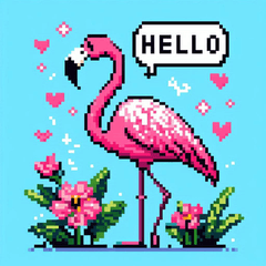 Pixel Flamingo @SFW