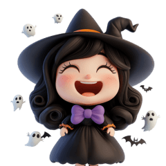 Cute Little Witch Halloween