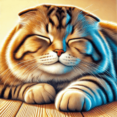 Real scottish fold sticker.