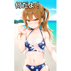 angry swimsuit girl 2