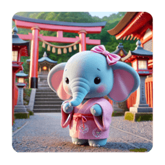 Always with a cute elephant5