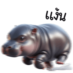 MooDoong adorable baby hippo 2