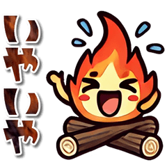 Bonfire daily conversation stickers