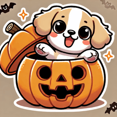 Halloween Dog Stickers!