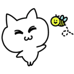 Happy  White cat PUNI-PUNI 2 Daily Life