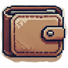 Items in pixel art style