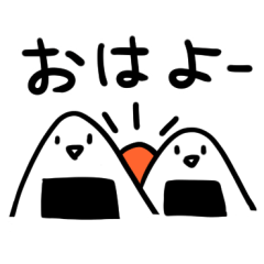 Laid-back Onigiri Sticker2