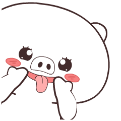 White Pig : Animated Stickers