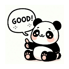 Panda-san stamp