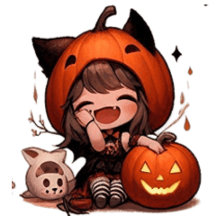 Pumpkin Devil Girl