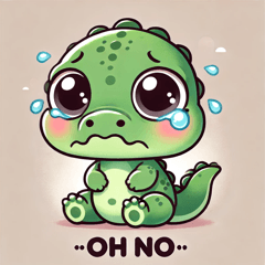 Teary Croc Stickers @SFW