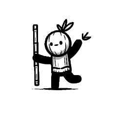 稻草竹竿人