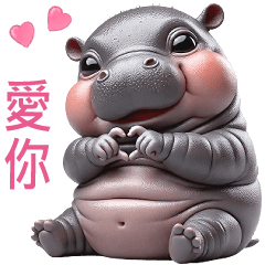 Moo Deed Cute Hippo (TW)