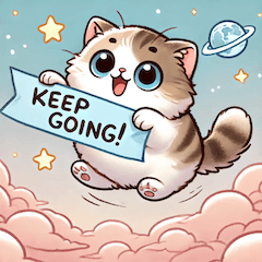 Cute Munchkin Cat Encouragement Stickers