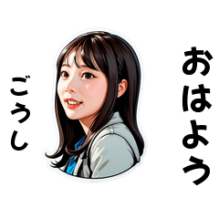 goushi-san's sticker by Tsukusuta -Zvu