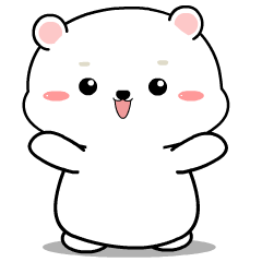 Baby White Bear : Animated Stickers