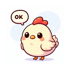 chicken-san stamp