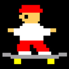 Skateboard Pixel Art