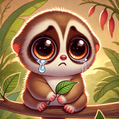 Teary-Eyed Slow Loris Stickers@SFW