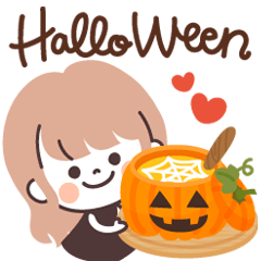 モノトーンLongちゃん・ハロウィン