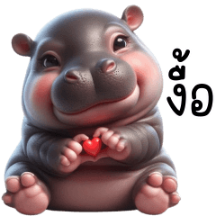 MooDung adorable baby hippo 6