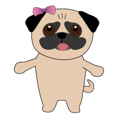 pugmi japanese work sticker