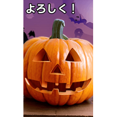 halloween pumpkin sticker