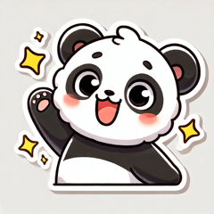 Adorable Panda Emotion Stickers