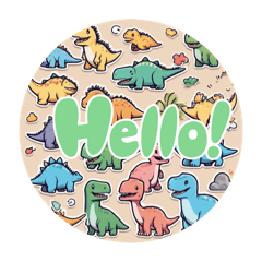 Cute Dinosaurs Series 01 English