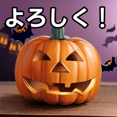 talking halloween pumpkin sticker