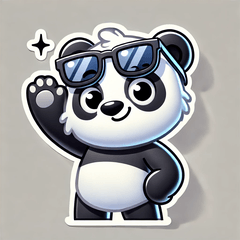 Cute Panda LINE Sticker Collection