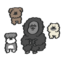 Dogs with Gorilla