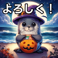 halloween seal sticker