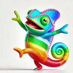 Colorful Chameleon 1