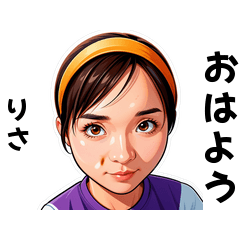 risa-san's sticker by Tsukusuta QhB6