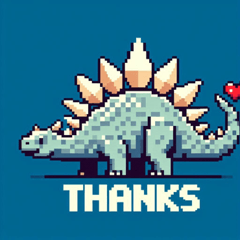 Pixel Stegosaurus @SFW