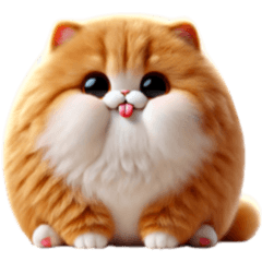 chubby orange cat 01