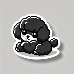 Clingy Toy Poodle's Negative Stickers