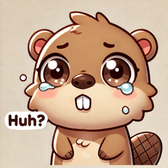 Emotional Beaver Stickers @SFW