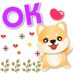 Cute Shiba -simple daily phrases