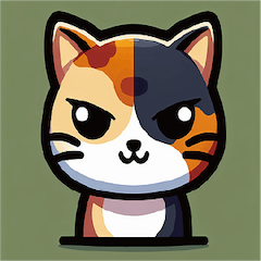 かわいくないミケ猫スタンプ