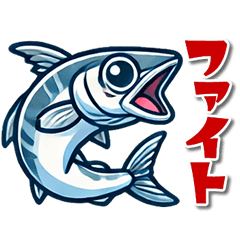 Blue fish daily conversation stickers