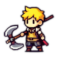 Dot picture RPG style mini character